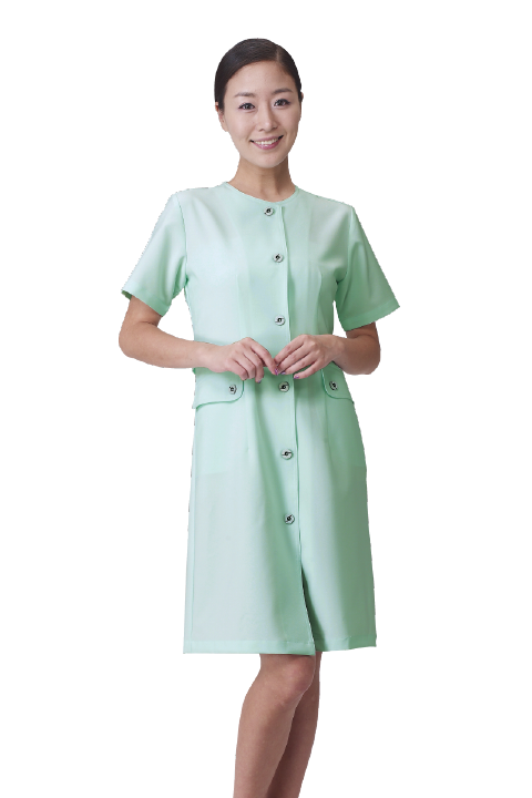 헤어2000,[요들가운] 요들 핑클 라운드 (피부미용가운)