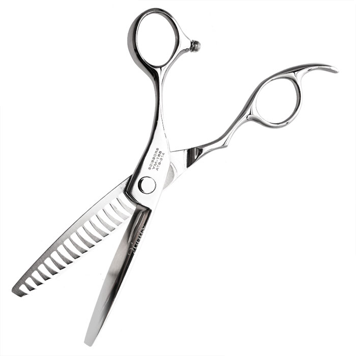 헤어2000,[하리츠] 하리츠 6인치 고급 16발 5홈 단조 특수 틴닝 가위 YM-165