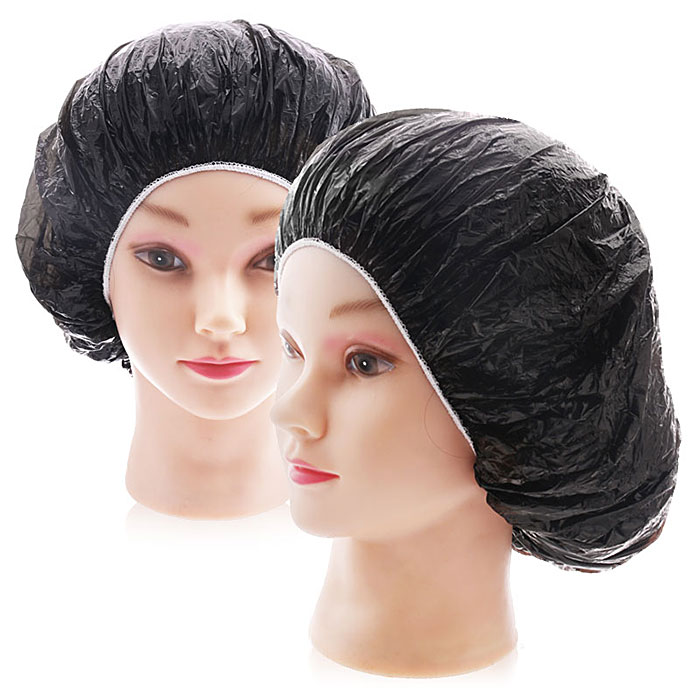 헤어2000,[미용잡화] 진성 비닐캡 - 블랙(비닐모자) 1묶음(10장)