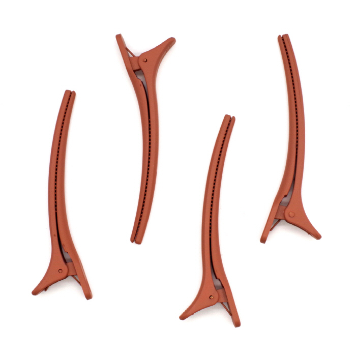 헤어2000,[진성] 제이에스 그램프 클립핀셋 4개 1세트 (덕 빌)