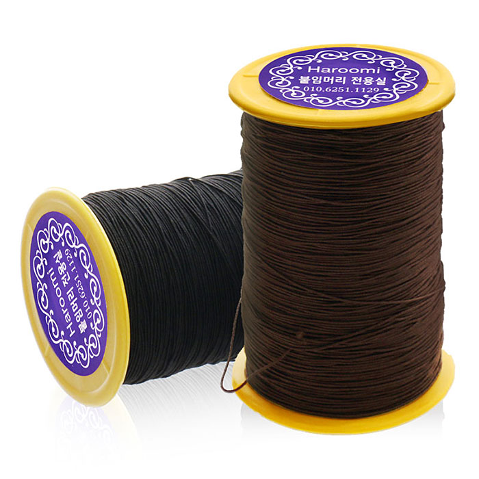 헤어2000,[붙임머리] 하나비 붙임머리 전용 전문가용 땋기 고무줄실(대)