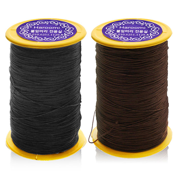 헤어2000,[붙임머리] 하나비 붙임머리 전용 전문가용 땋기 고무줄실(대)