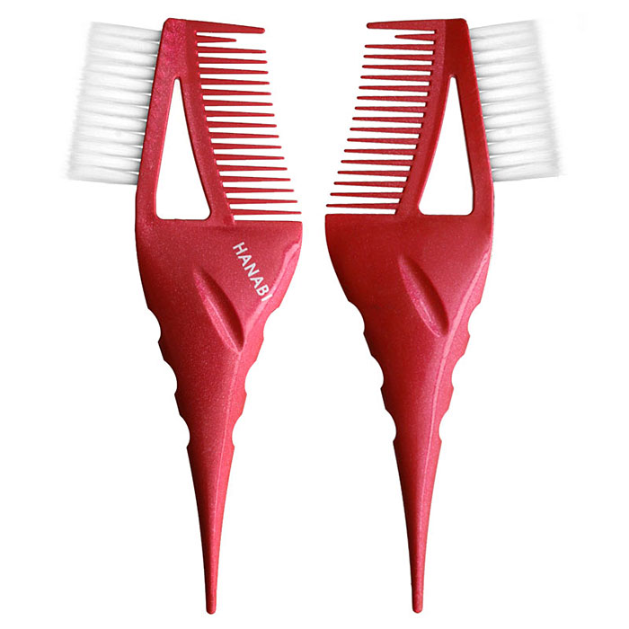 헤어2000,[하나비] 하나비 점보 컬러 고급 염색솔 (슬림모/염색붓) (레드)