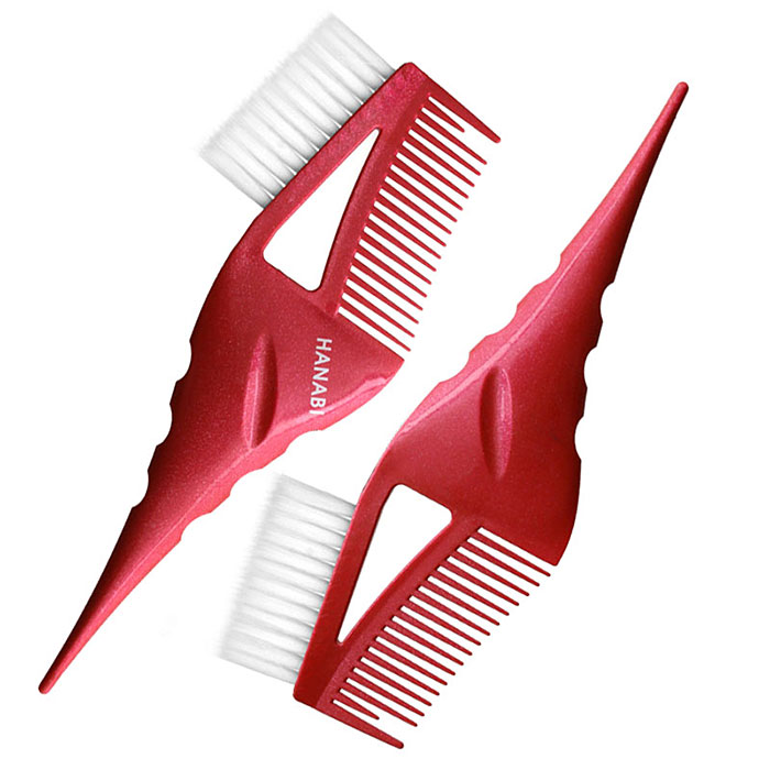 헤어2000,[하나비] 하나비 점보 컬러 고급 염색솔 (슬림모/염색붓) (레드)