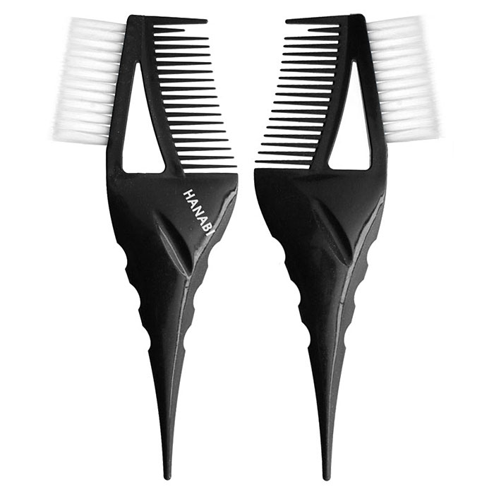 헤어2000,[하나비] 하나비 점보 컬러 고급 염색솔 (슬림모/염색붓) (블랙)