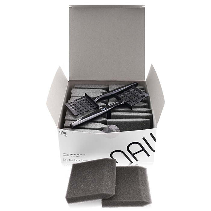 헤어2000,[미용잡화] 나올 더스터 브러쉬 스폰지(스펀지) 핸들2개 + 스펀지 20개입 1갑