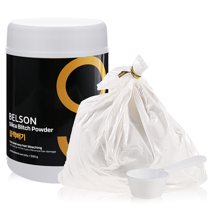헤어2000,[동방] 벨슨 실리카 블리치 파우더 탈색제 (백색가루) 500g