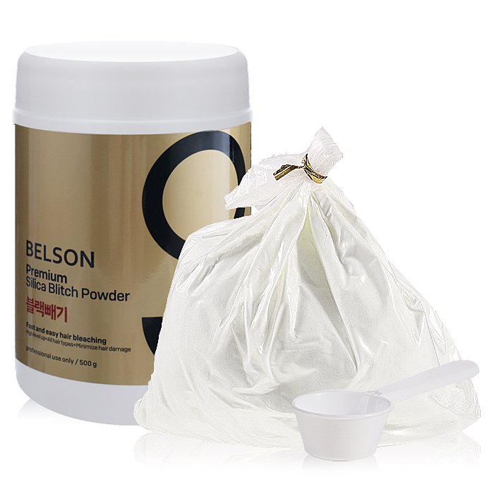헤어2000,[동방] 벨슨 프리미엄 실리카 블리치 파우더 탈색제 (백색가루) 500g