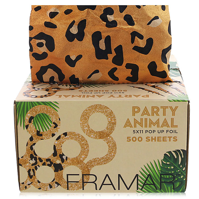 헤어2000,[FRAMAR] 프라마 파티 애니멀 팝업 호일 500매 (옴브레/솜브레/발레아쥬)