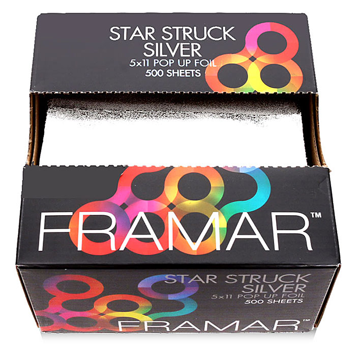 헤어2000,[FRAMAR] 프라마 스타 스트럭 실버 팝업 호일 500매 (옴브레/솜브레/발레아쥬)