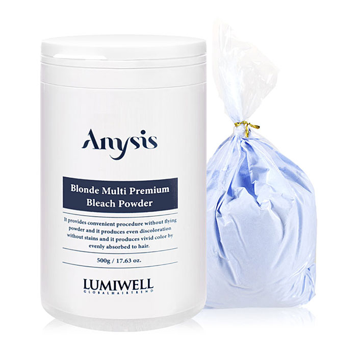 헤어2000,[루미웰] 애니시스 블론드 멀티 프리미엄 블리치 파우더(탈색제) 500g (블루)