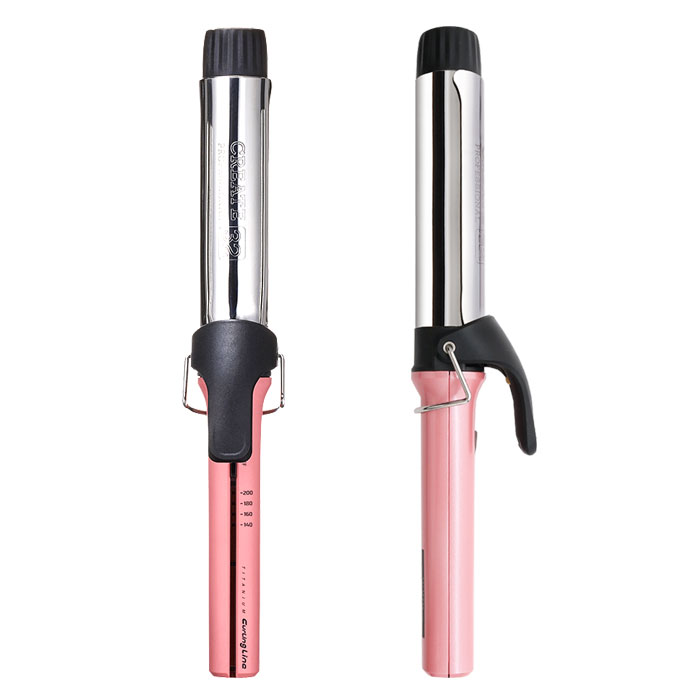 헤어2000,[그리에이트] 티타늄 컬링 라인 아이롱 TR 360 핑크 CL-32/38