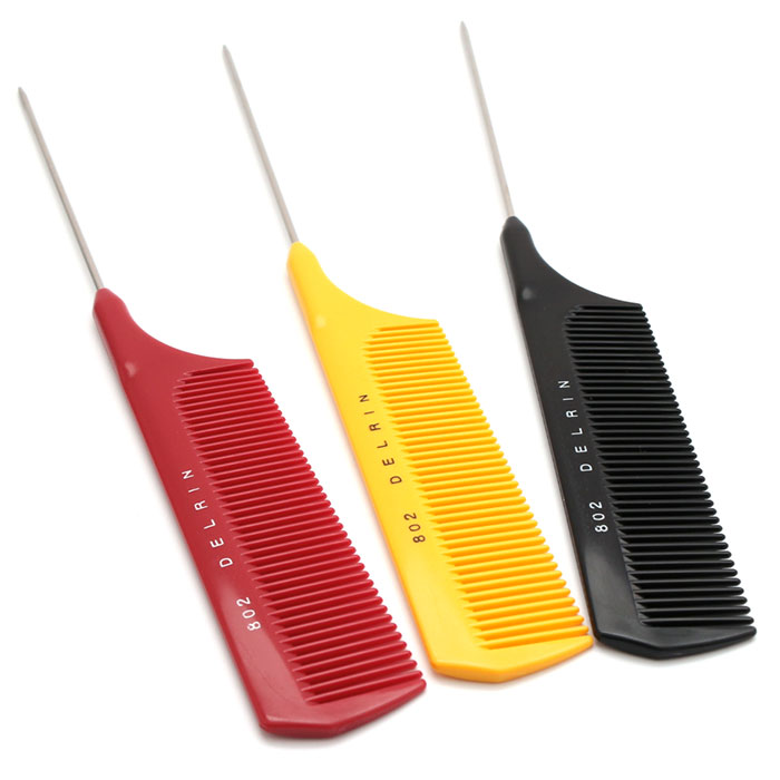 헤어2000,[우에하라 셀] 우에하라 뉴 델린 콤비 철꼬리빗 #802