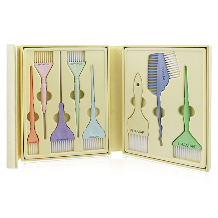 헤어2000,[FRAMAR] 프라마 가든 파티 컬러 브러쉬 세트(한정판) (옴브레/솜브레/발레아쥬)