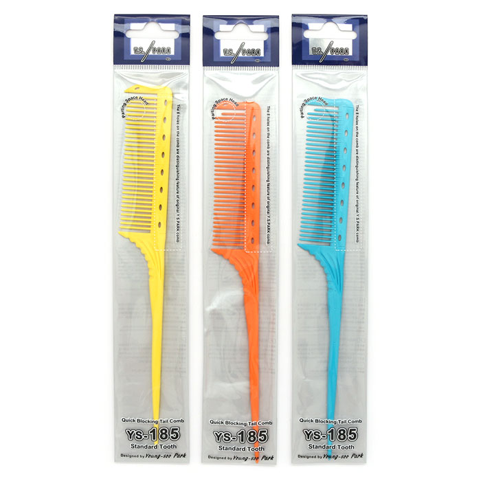 헤어2000,[Y.S.PARK] 와이에스박 꼬리빗 (Tail Combs) YS-185 (종합 선택)