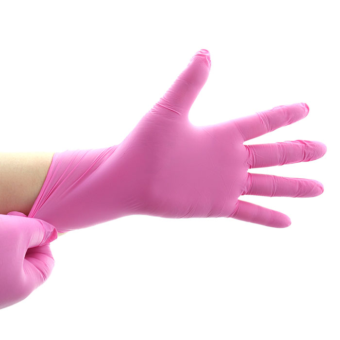 헤어2000,[FRAMAR] 프라마 니트릴 핑크 미용장갑 (대/중/소/선택) 낱개 100매 50쌍 = 1갑 (박스 단위판매)