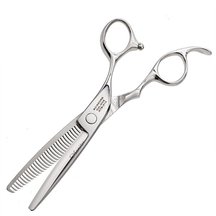 헤어2000,[하리츠] 하리츠 6인치 고급 30발 2홈 단조 틴닝 가위 CA-302