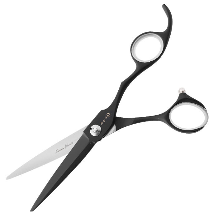 헤어2000,[미카즈키] 고급 6인치 블랙에디션 블런트 가위 JS-6000S