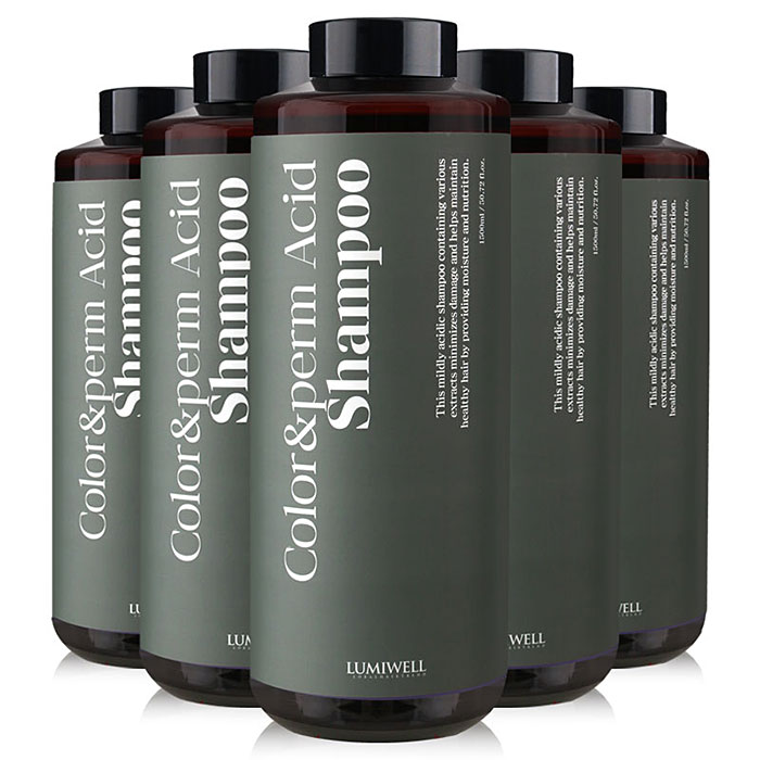 헤어2000,[루미웰] 루미에스 컬러앤펌 애시드 산성샴푸 1,500ml (박스단위특가) 펌푸 4개 증정
