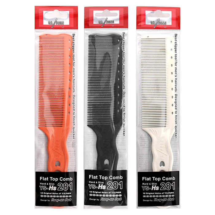 헤어2000,[Y.S.PARK] 와이에스박 손잡이형 맘보 콤비 커트빗 (MAMBO Combs) YS-Hs281 (종합 선택)