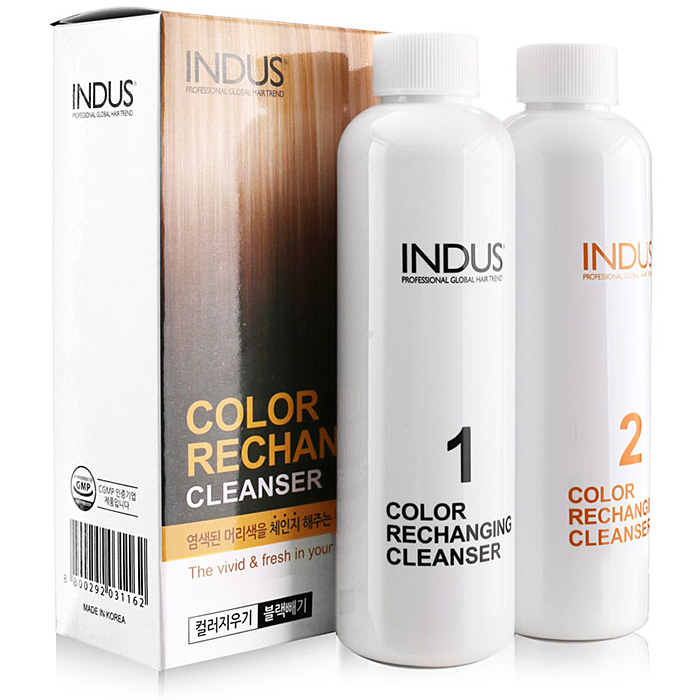 헤어2000,[인더스] 인더스 칼라 리체인징 클렌저 (탈염제) 200g (10+1덤~) 용량 200g로 늘어남