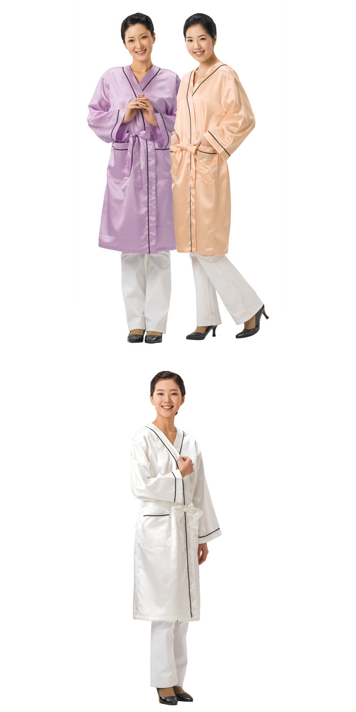 헤어2000,[라인유니폼] 공단 파이핑 가운